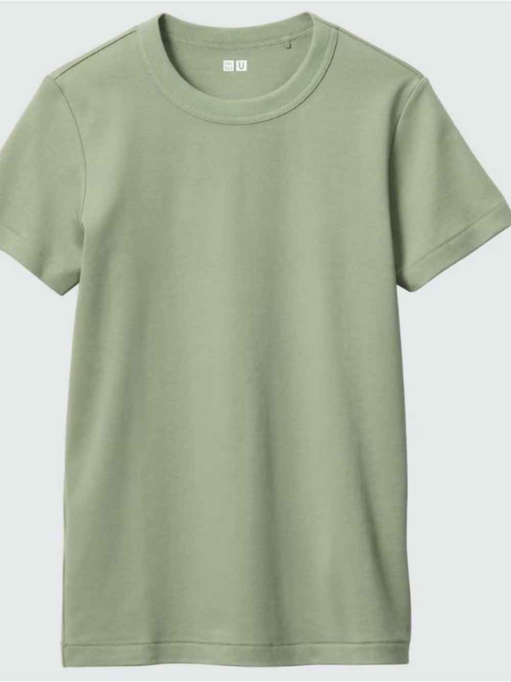 Uniqlo women’s Sage Green Short Sleeve Crewneck Tee